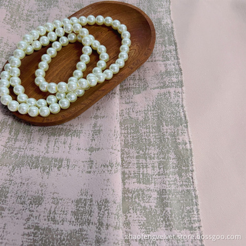 Knitted Polyester Embossed Printed Upholstery Fabric